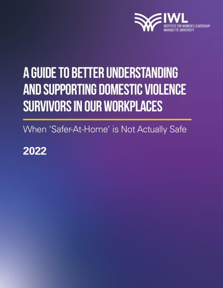 Marquette University Study Examines How Employers Can Combat Domestic Violence